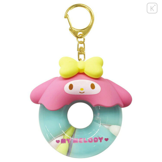 Japan Sanrio Shaka Shaka Keychain - My Melody / Donut Pink & Purple - 1