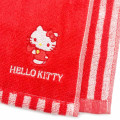 Japan Sanrio Sports Towel - Hello Kitty / Red Stripe - 2