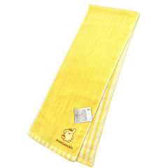 Japan Sanrio Sports Towel - Pompompurin / Yellow Stripe