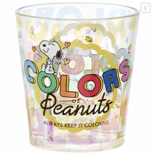 Japan Peanuts Acrylic Clear Tumbler - Snoopy / Colors - 1