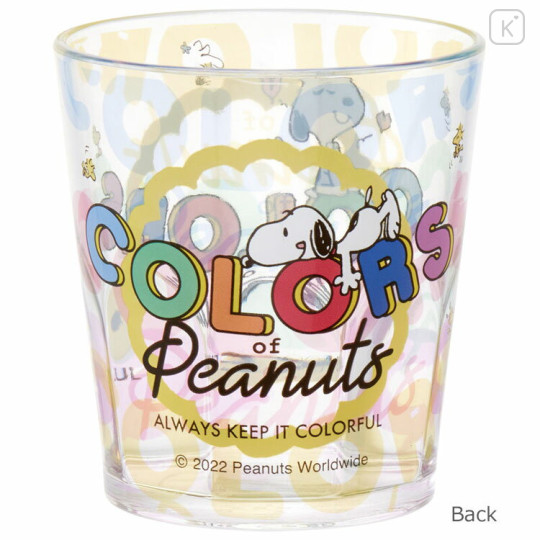 Japan Peanuts Acrylic Clear Tumbler - Snoopy / Colors - 2