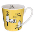 Japan Peanuts Porcelain Mug - Snoopy / Yellow Together - 1