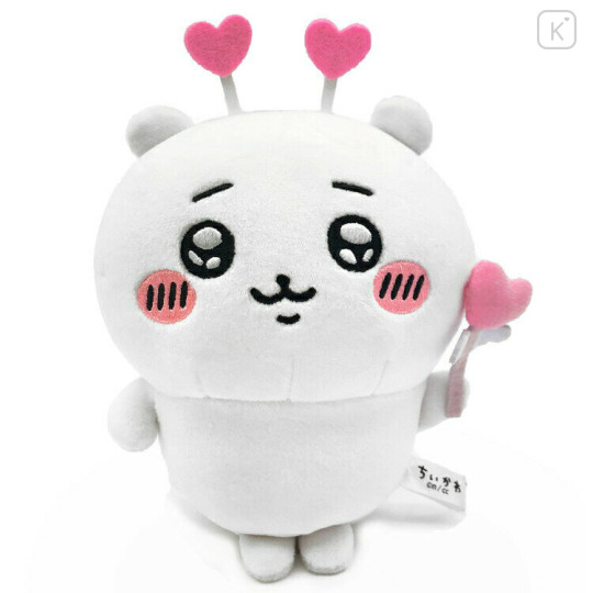 Japan Chiikawa Chubby Potetama Plush Toy - Chiikawa / Heart - 1