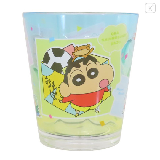 Japan Crayon Shin-chan Acrylic Tumbler - Friends / Blue - 1