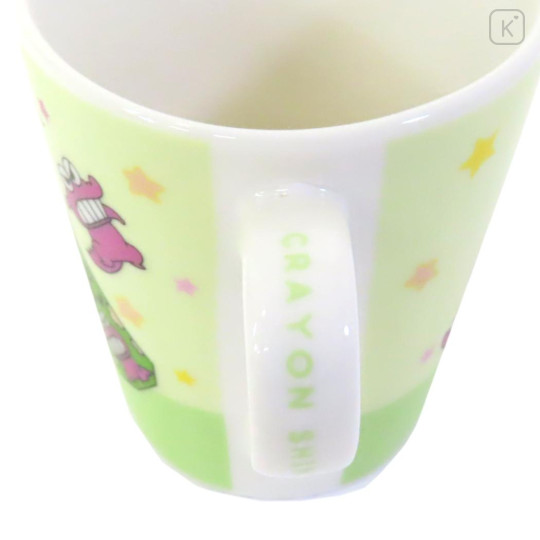 Japan Crayon Shin-chan Mug - Congratulations / Light Green - 3