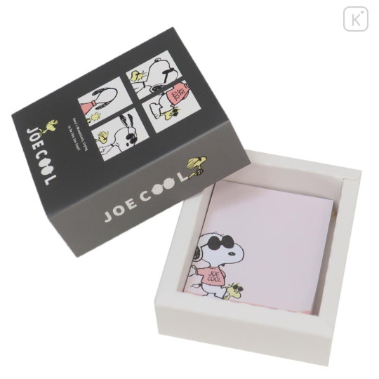 Japan Peanuts Mini Notepad - Snoopy / Joe Cool Black - 2