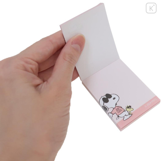 Japan Peanuts Mini Notepad - Snoopy / Joe Cool Black - 3