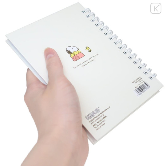 Japan Peanuts A6 Ring Notebook - Snoopy / Food Time - 2