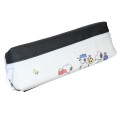 Japan Peanuts Twin Zipper Pen Pouch - Snoopy / Brothers Black & White - 2