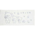 Japan San-X Jacquard Face Towel - Rilakkuma & Friends / Hot Spring Milk - 1