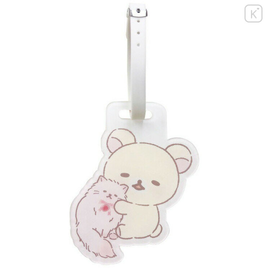 Japan San-X Acrylic Name Tag - Korilakkuma Strawberry Cat - 1