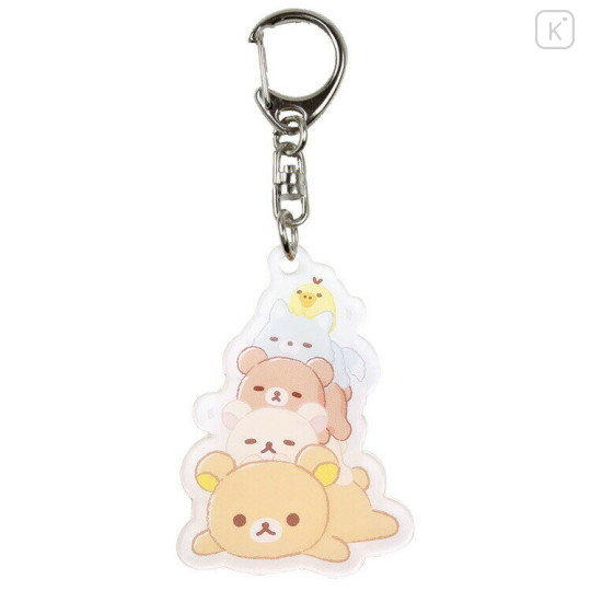 Japan San-X Acrylic Name Tag - Rilakkuma : Buddy - 1
