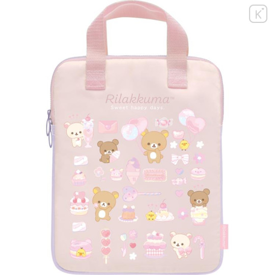 Japan San-X Laptop Bag Tablet Case - Rilakkuma / Sweets Happy Days - 1