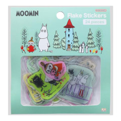 Japan Moomin Clear Sticker Set - Characters : Colorful