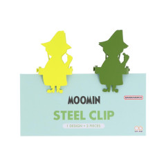 Japan Moomin Steel Clip - Snufkin / Silhouette