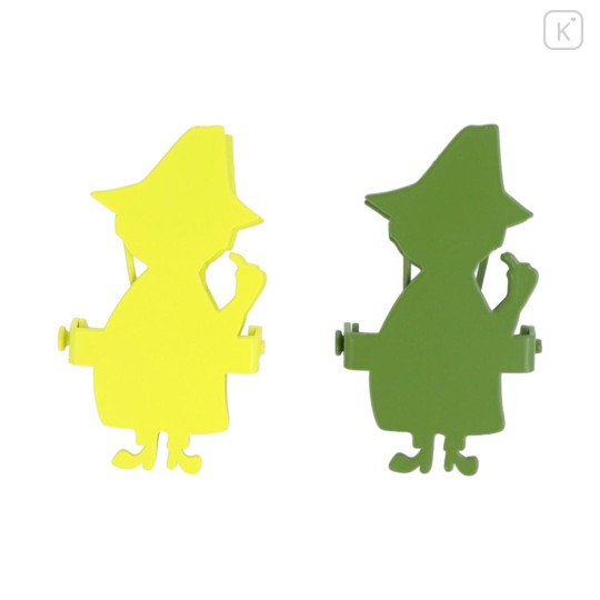 Japan Moomin Steel Clip - Snufkin / Silhouette - 2