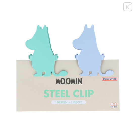 Japan Moomin Steel Clip - Moomin / Silhouette - 1