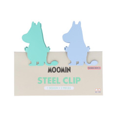 Japan Moomin Steel Clip - Moomin / Silhouette