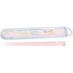 Japan San-X Chopsticks 16.5cm with Case - Rilakkuma / Fun Memory