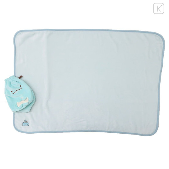 Japan San-X Nap Blanket with Mascot Drawstring - Sumikko Gurashi / Tokage Lizard - 1