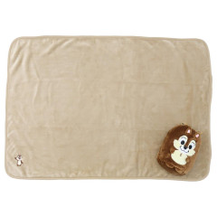 Japan Disney Nap Blanket with Mascot Drawstring - Chip