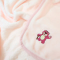 Japan Disney Nap Blanket with Mascot Drawstring - Lotso - 2