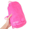 Japan Disney Nap Blanket with Mascot Drawstring - Lotso - 6