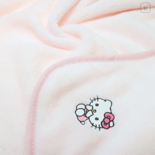 Japan Sanrio Nap Blanket with Mascot Drawstring - Hello Kitty - 2