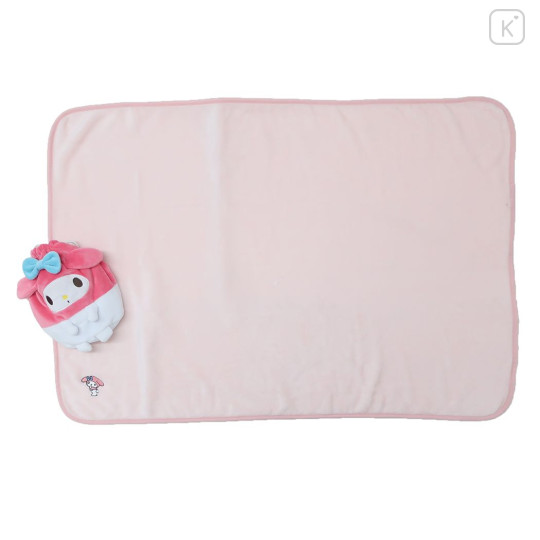 Japan Sanrio Nap Blanket with Mascot Drawstring - My Melody - 1