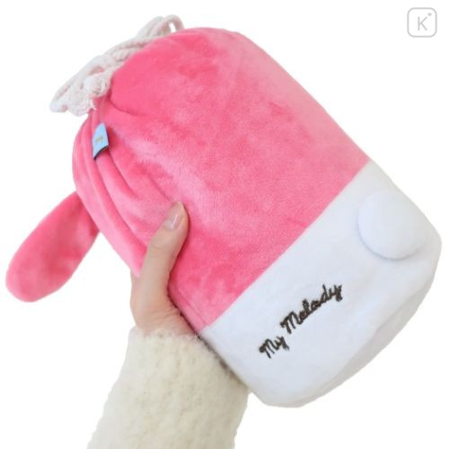 Japan Sanrio Nap Blanket with Mascot Drawstring - My Melody - 5