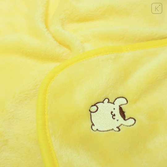 Japan Sanrio Nap Blanket with Mascot Drawstring - Pompompurin - 2