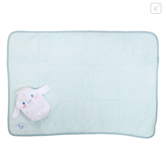 Japan Sanrio Nap Blanket with Mascot Drawstring - Cinnamoroll - 1