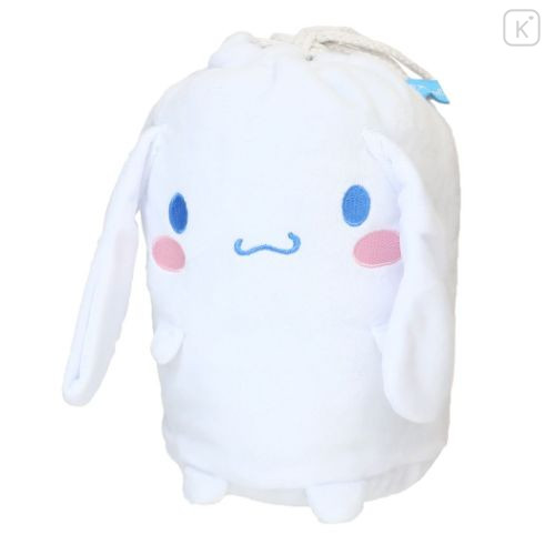 Japan Sanrio Nap Blanket with Mascot Drawstring - Cinnamoroll - 5