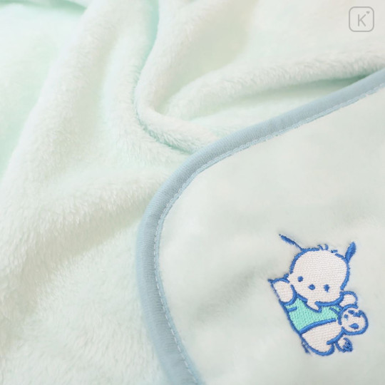 Japan Sanrio Nap Blanket with Mascot Drawstring - Pochacco - 2