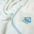 Japan Sanrio Nap Blanket with Mascot Drawstring - Hangyodon - 2