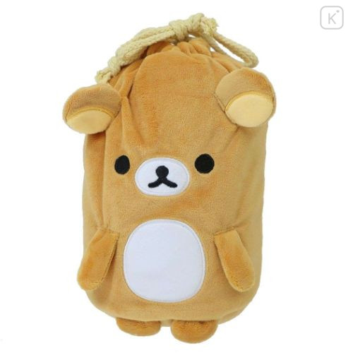 Japan San-X Nap Blanket with Mascot Drawstring - Rilakkuma - 4