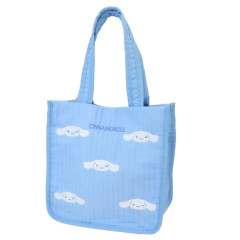 Japan Sanrio Die-cut Embroidery Quilted Tote Bag - Cinnamoroll