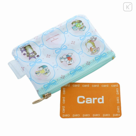 Japan Sanrio × Mofusand Clear Mini Pouch - Cat / Fruit - 6