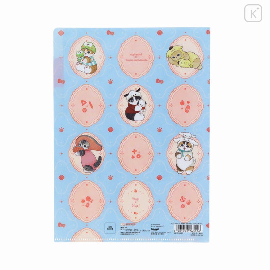 Japan Sanrio × Mofusand 3 Pockets A5 Clear File - Cat / Hug Me - 5