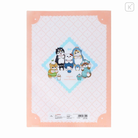Japan Sanrio × Mofusand 5 Pockets A4 Clear File - Cat / Hug Me - 5