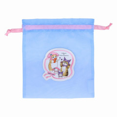 Japan Sanrio × Mofusand Drawstring Bag - Kuromi & My Melody