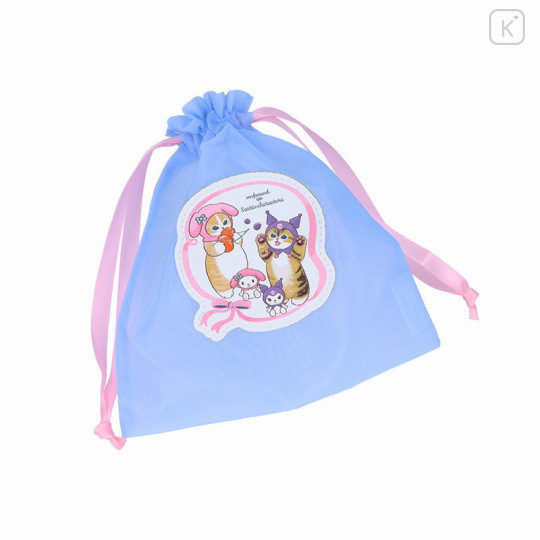 Japan Sanrio × Mofusand Drawstring Bag - Kuromi & My Melody - 6