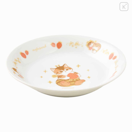 Japan Mofusand Mofumofu Store Plate - Cat / Strawberry Bee Pasta - 4