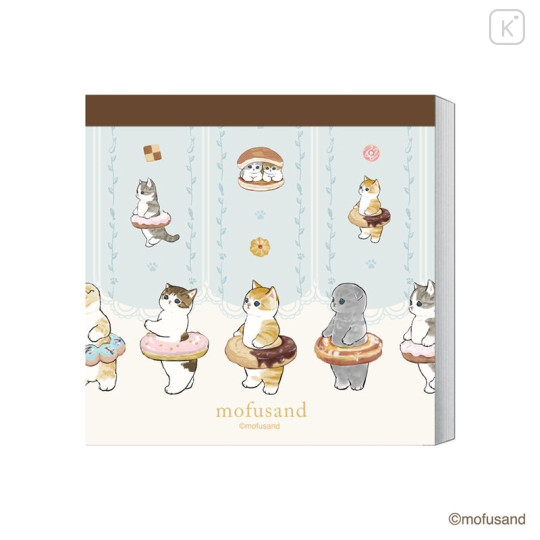 Japan Mofusand Memo Pad - Cat / Donut - 1