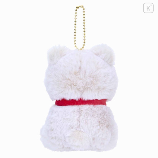 Japan Mofusand Exhibition Mascot Holder - Cat / Teddy Bear Nyan White - 4