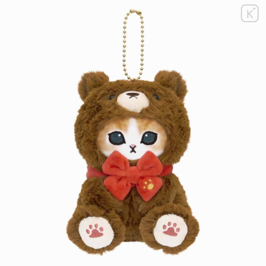 Japan Mofusand Exhibition Mascot Holder - Cat / Teddy Bear Nyan Brown - 1