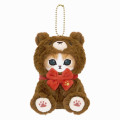 Japan Mofusand Exhibition Mascot Holder - Cat / Teddy Bear Nyan Brown - 1