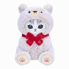 Japan Mofusand Exhibition Stuffed Toy (S) - Cat / Teddy Bear Nyan White