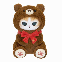 Japan Mofusand Exhibition Stuffed Toy (S) - Cat / Teddy Bear Nyan Brown