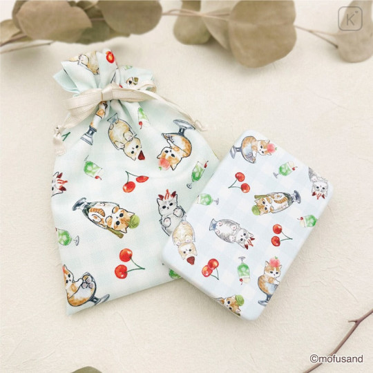 Japan Mofusand Mirror Accessory Case - Cat / Parfait - 2